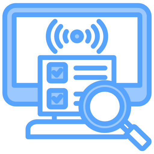 encuesta en línea icono gratis