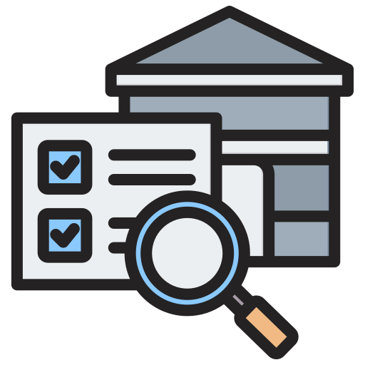inspección de la casa icono gratis