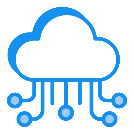 tecnología en la nube icono gratis