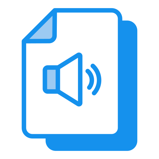 archivo de audio icono gratis