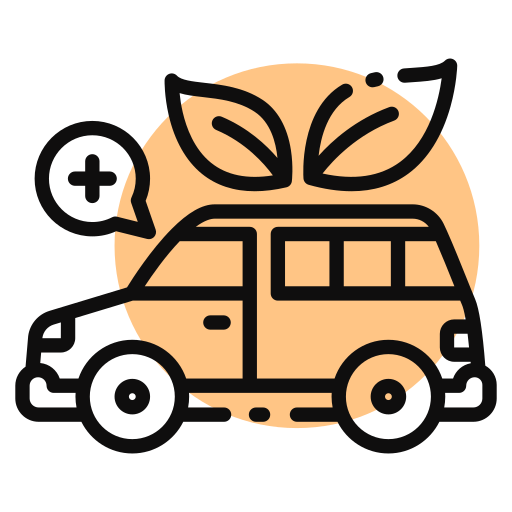 coche ecológico icono gratis