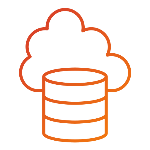 almacenamiento en la nube icono gratis