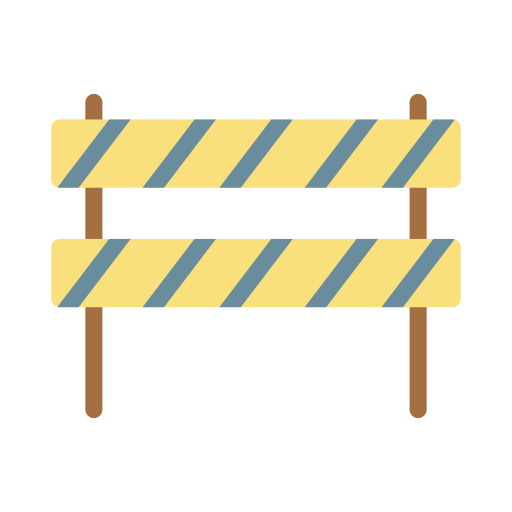 barrera de carretera icono gratis