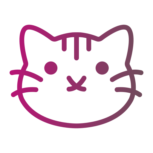 Pink cat icon - Free pink animal icons