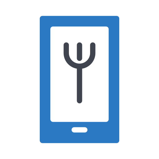 aplicación de comida icono gratis
