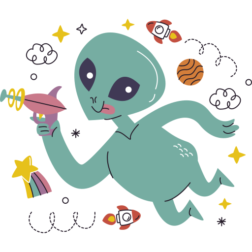 extraterrestre gratis sticker