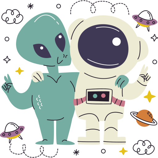 extraterrestre gratis sticker