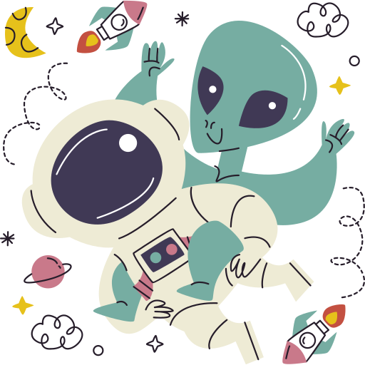 extraterrestre gratis sticker