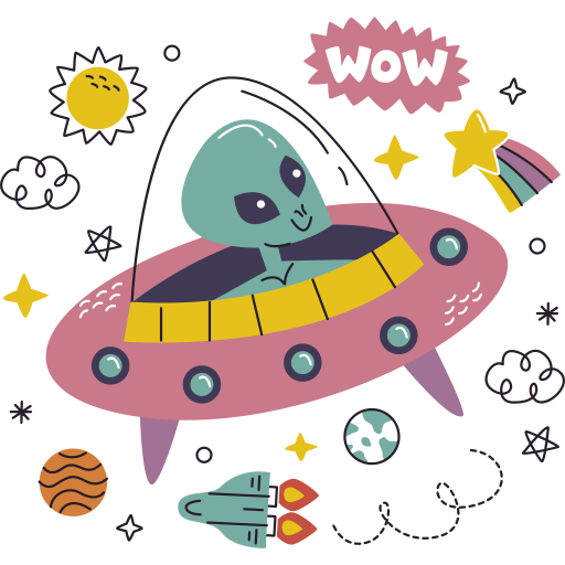 extraterrestre gratis sticker