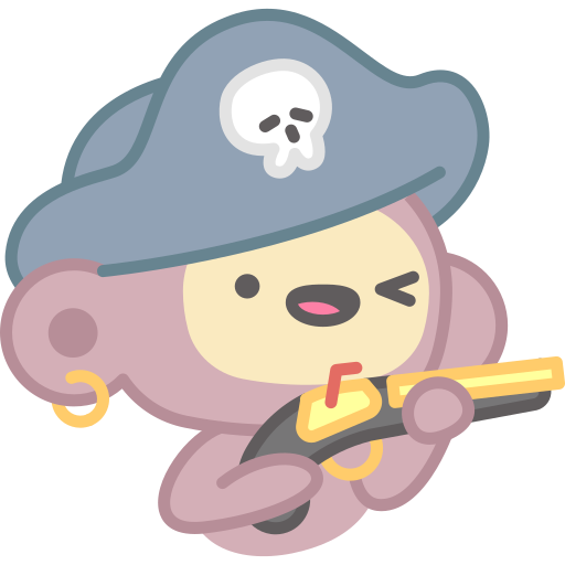 Pirate free sticker Pirate free sticker