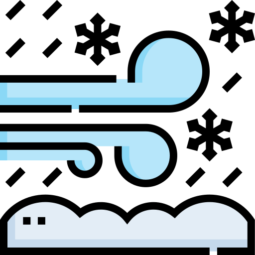 tormenta de nieve icono gratis