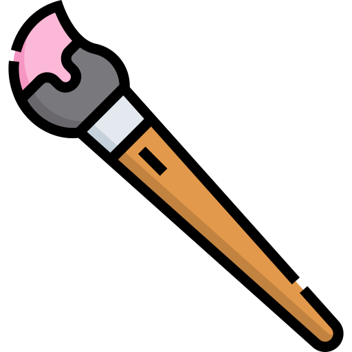 cepillo de pintura icono gratis