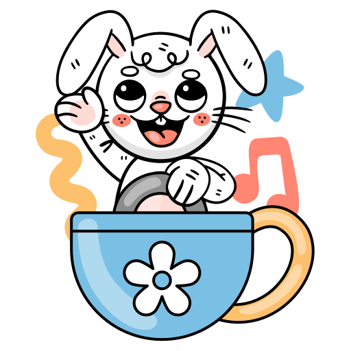 tasse à thé gratuit sticker