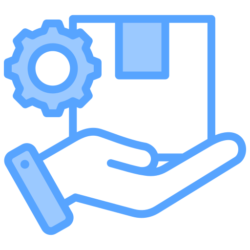 gestión de productos icono gratis