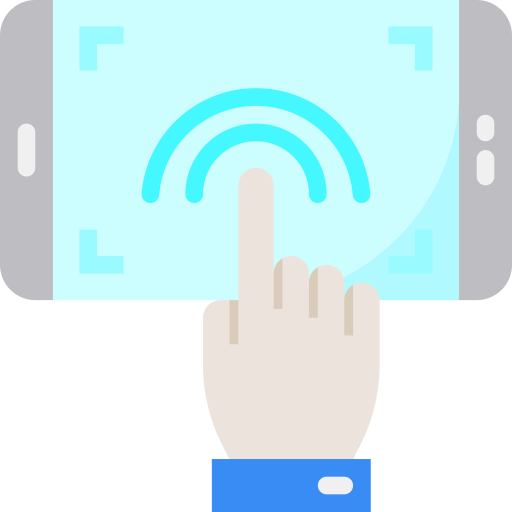 pantalla táctil icono gratis