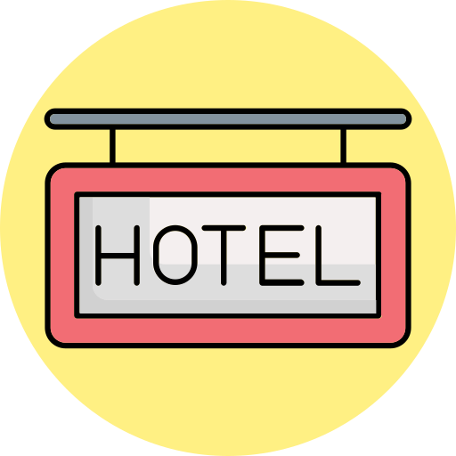 muestra del hotel icono gratis