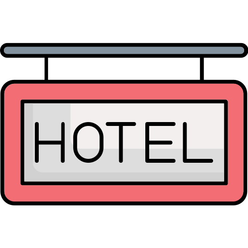 muestra del hotel icono gratis