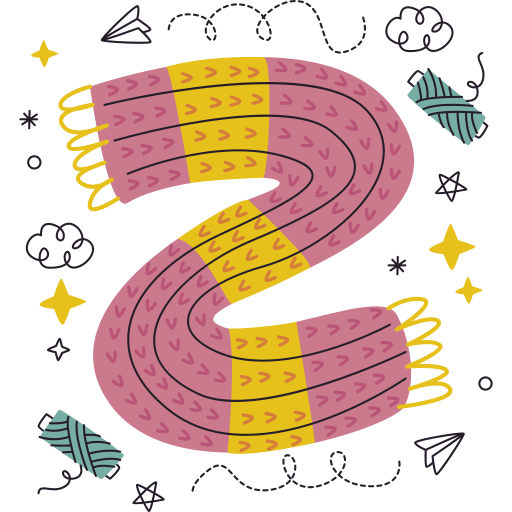 Knitting free sticker