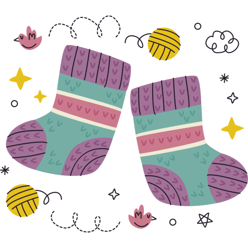 Knitting free sticker
