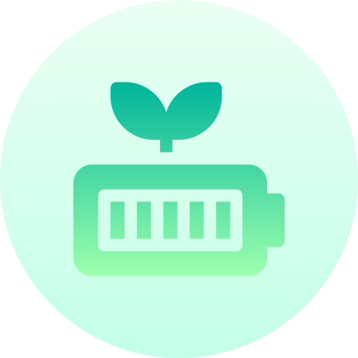 batería ecológica icono gratis