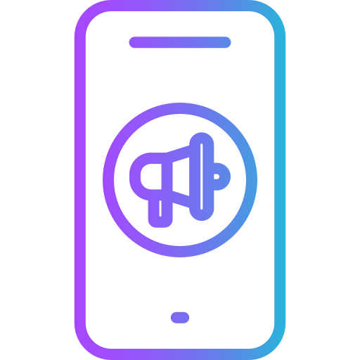 el marketing móvil icono gratis