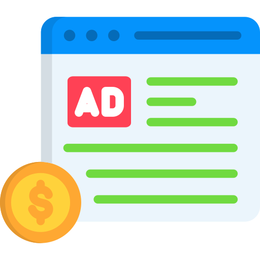 Native advertising free icon Native advertising free icon