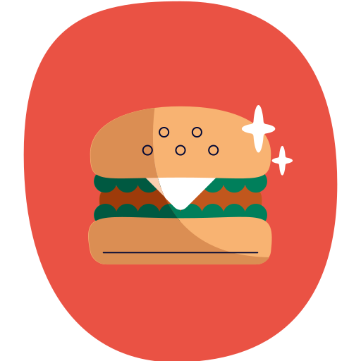 burger gratuit sticker