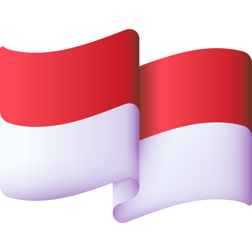 bandera de indonesia icono gratis