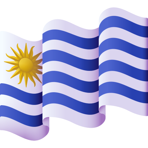 bandera uruguaya icono gratis