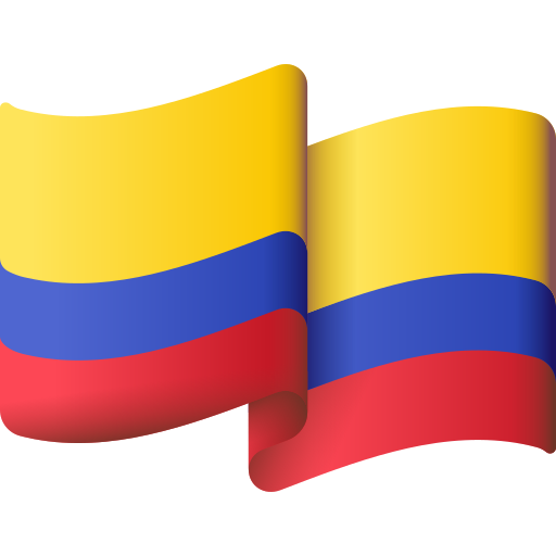 bandera colombiana icono gratis