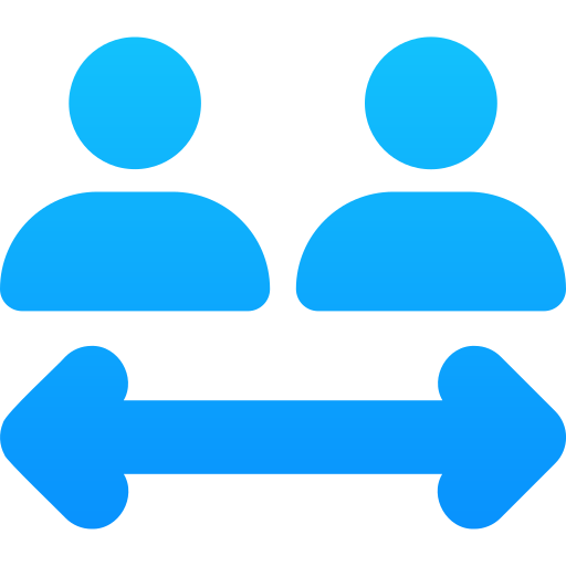 soziale distanz kostenlos Icon