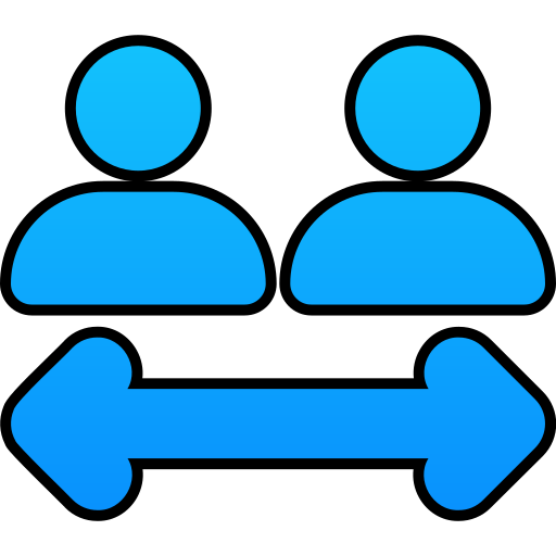 soziale distanz kostenlos Icon