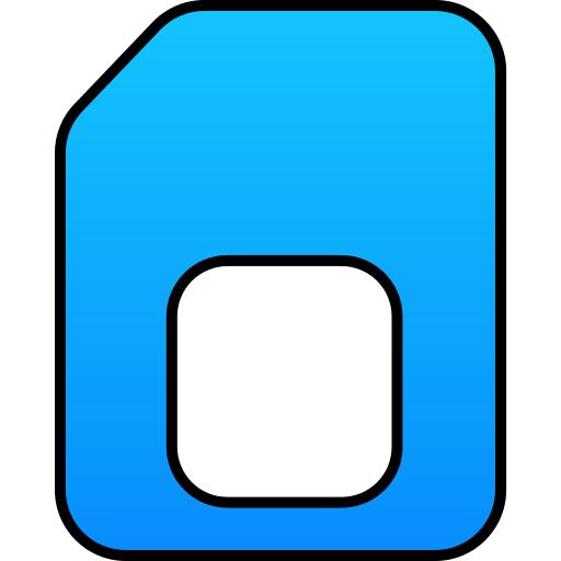 Sim card free icon Sim card free icon