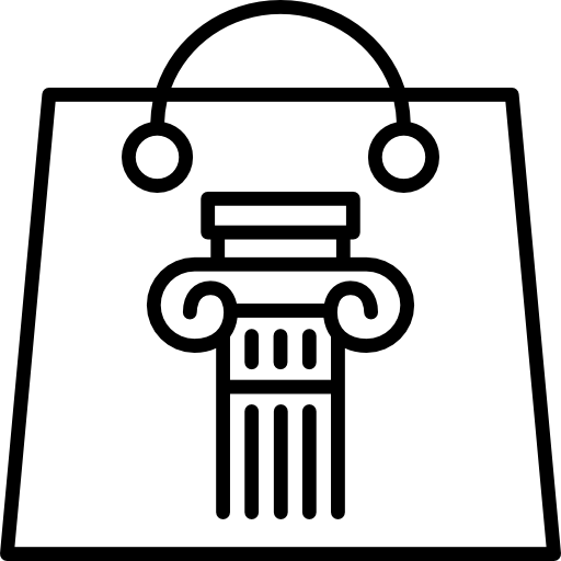 bolsa de compras grátis ícone