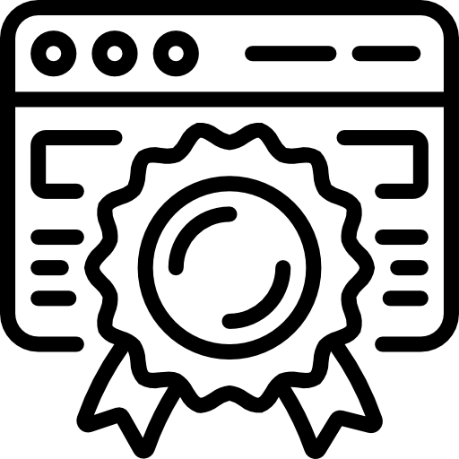 certificado icono gratis