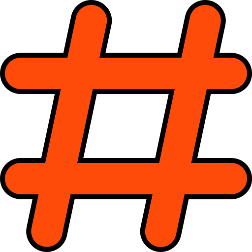 해시태그 무료 아이콘