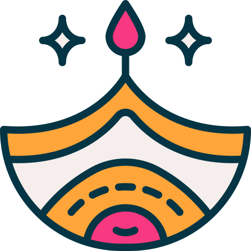 Diwali lamp free icon