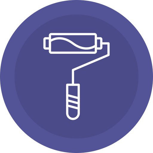 rodillo icono gratis