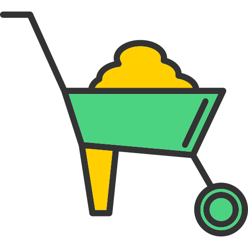 Wheelbarrow free icon Wheelbarrow free icon