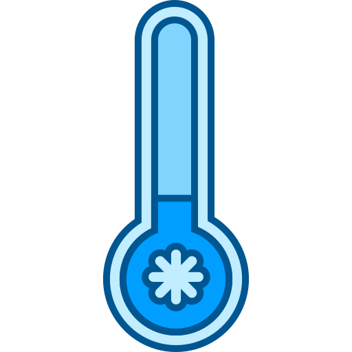 temperatura fría icono gratis