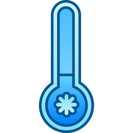 temperatura fría icono gratis