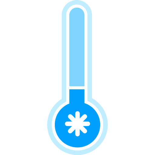 temperatura fría icono gratis