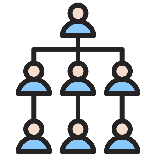 estructura de organización icono gratis