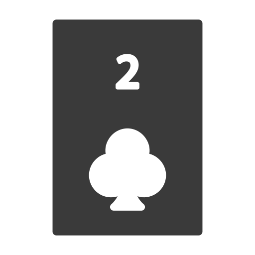 Two of clubs free icon Two of clubs free icon