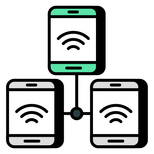 Connected free icon Connected free icon