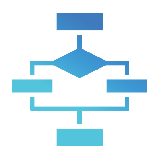 diagrama de flujo icono gratis