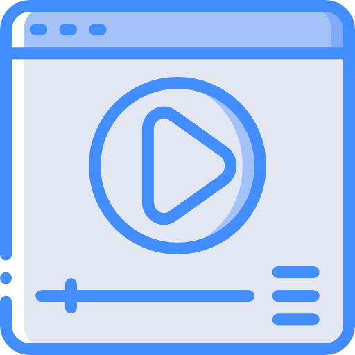 reproductor de video icono gratis