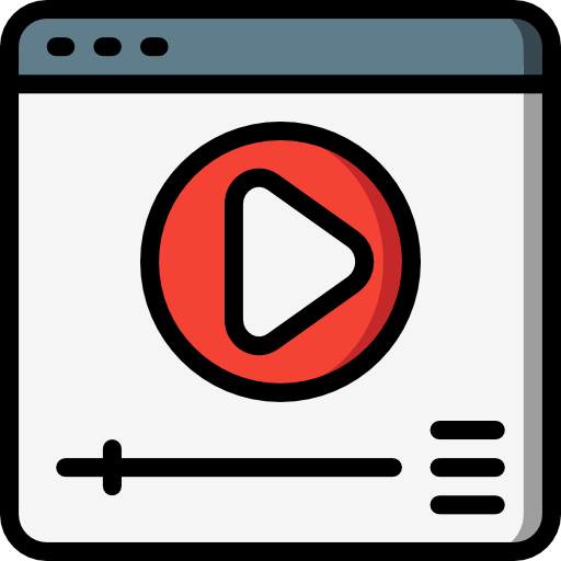 reproductor de video icono gratis