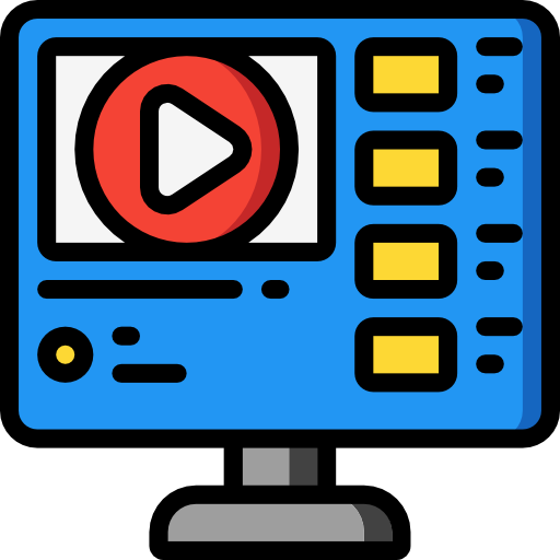 reproductor de video icono gratis