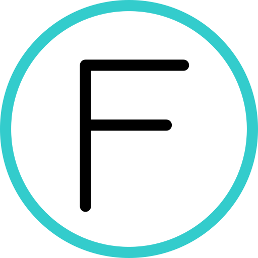 letra f icono gratis